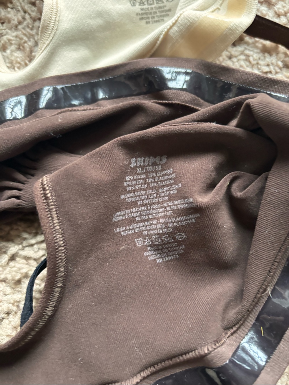 SKIMS Bralette Set in Cream, Brown, Black - Picture 4 of 5